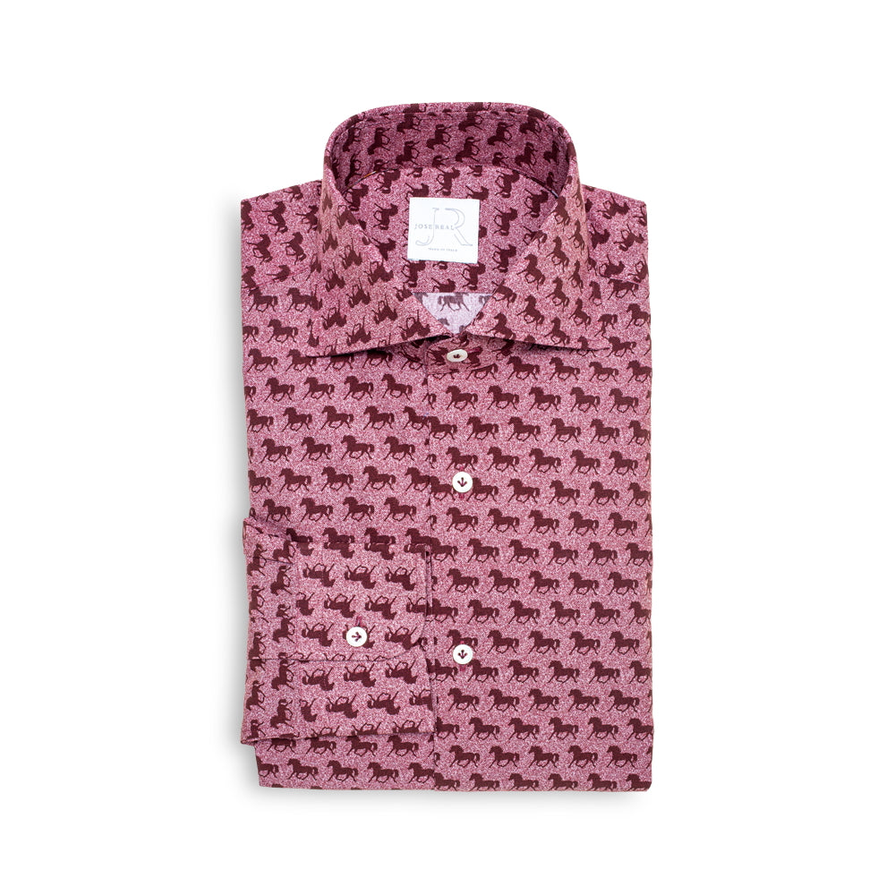 Buy Limited Edition Maroon Cabalino Men's Shirt Online - Jose Real Shoes