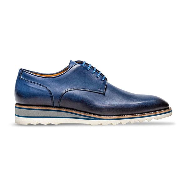 Best Dress Casual Blue Lace Up - Jose Real Shoes Made in Italy